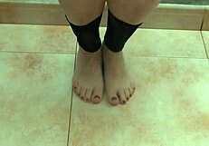 Suggestive Feet Dancers Move Sensually