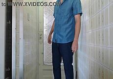 homemade latina wife gives blowjob to delivery guy