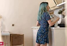 Teen Rebecca Nikson Fucks in the Kitchen