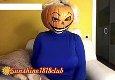 Happy halloween pervs big boobs pumpkin cam recorded 10 31