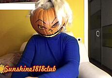 Happy halloween pervs big boobs pumpkin cam recorded 10 31