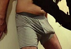 Woman Uses Man As Punching Bag For Balls And Cock