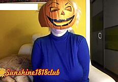 Happy halloween pervs big boobs pumpkin cam recorded 10 31