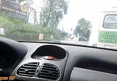 Married Woman Exposes Pussy Publicly in Middle of Street