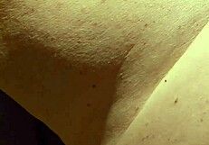 She plays with pussy then squirts with help