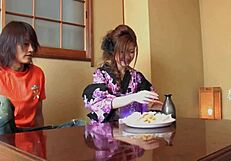 Asian Hottie Sucks Pussy Juice Off Cock