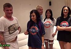 wee mans lucky night with double blowjobs