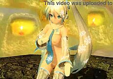 Hatsune miku's full nude snowman project diva mod exposes big tits and ass!