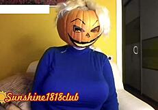 Happy halloween pervs big boobs pumpkin cam recorded 10 31