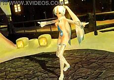 Hatsune miku's full nude snowman project diva mod exposes big tits and ass!