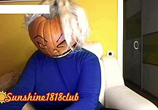 Happy halloween pervs big boobs pumpkin cam recorded 10 31