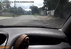 Married Woman Exposes Pussy Publicly in Middle of Street