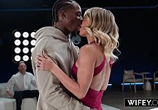 Fit Blonde Hotwife Cassie Bender Receives BBC Creampie Before Hubby