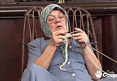 Old Granny's Face Slapped By Hard Cock In Suggestive Encounter