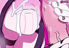 Pillow princess enjoys asian japanese sex