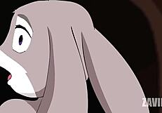 Judy Hopps compilation of deepthroat and group fucking