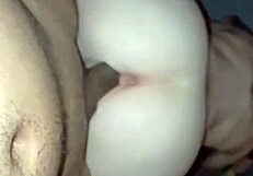 The blonde feels intense pleasure riding my big black cock passionately.