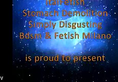 Intriguing Italian Wrestling Kicking Compilation: Feet Punish Belly in Stomach Demolition