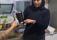 Friends chat casually, soon turning to flashing and the hard dick