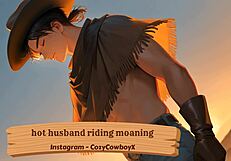 Hot Husband Riding With Moaning Orgasms