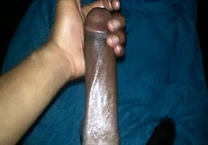 Jacking Off My Massive Black Cock With Passion!