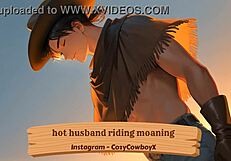 Hot Husband Riding With Moaning Orgasms