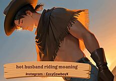 Hot Husband Riding With Moaning Orgasms