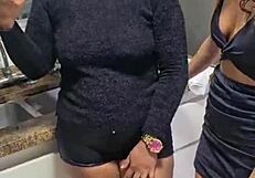 Friends chat casually, soon turning to flashing and the hard dick