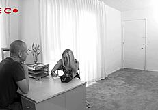 tiny blonde kendi handles massive white dick?