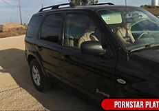 blonde stunner samantha rone tends mindi minks bushy garden outside