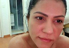 is her yoga making that brazilian pussy so wet?