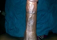 Jacking Off My Massive Black Cock With Passion!