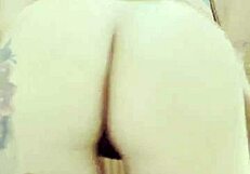 Sexy Ass In Leggings Contrasts With Big Natural Tits Tease