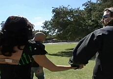 Wife With Big Tits Meets Stranger Outdoors