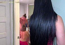 intense cachonda esposa masturbates while watching esposo follar otra