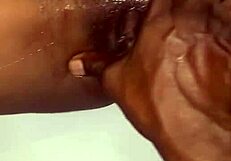 Intriguing foreplay in bedroom with toys