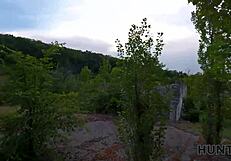 Hunt4k Slutty Brunette Enjoys Passionate Anal Fuck with Stranger Outdoors, Cuckold Watching