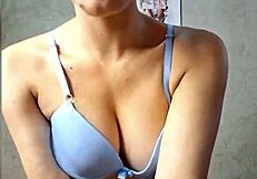 Beautiful woman in lingerie showing her pretty item