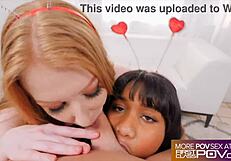 i watch redhead an ebony sluts sharin cock wit me