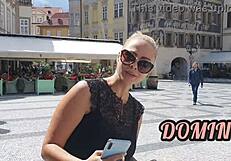 Tourist Recognizes Pornstar Dominno In The Street And Fucks Her In His Hotel