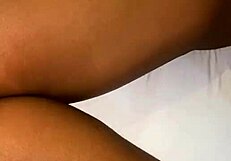 Intriguing foreplay in bedroom with toys