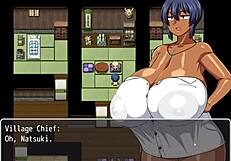 tanned girl natsuki hentai game ep 20 doggystyle raw sex and messy tits fucking with old pervert