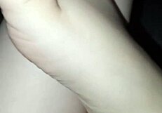 Exploring barefoot adventures in the dark with delicate feet