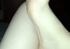 Exploring barefoot adventures in the dark with delicate feet