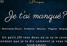 i missed you in french joi pegging