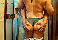 My Friend Enters The Bathroom, I Fuck Her Ass Hard With Intense Passion