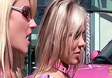 blonde lesbos ask, want outdoor strapon threesome?