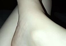 Exploring barefoot adventures in the dark with delicate feet