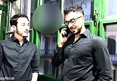 The real estate agent takes 3 cocks at work double penetration and a destroyed ass