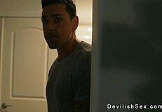 Guy Bangs Babe's Trimmed Pussy And Cums Hard